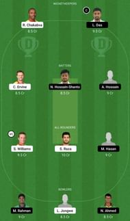 ZIM vs BAN Dream11 Fantasy Tip #1 - 1st T20I.